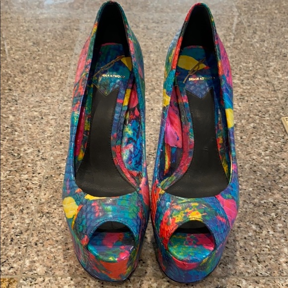 Multicolored B Brian Atwood heels - Picture 2 of 16